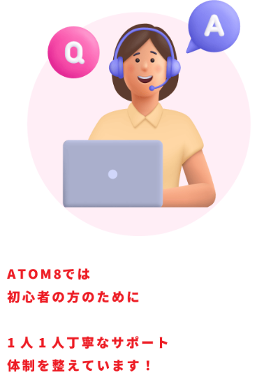 ATOM8の安心サポートの画像